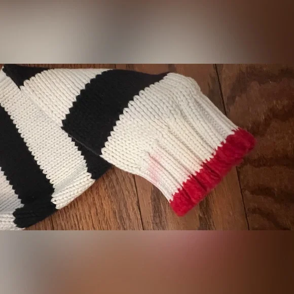 Vintage Tommy Hilfiger 90's Deadstock Sweater Varsity Big H Mock Prep Sz M - Picture 5 of 8